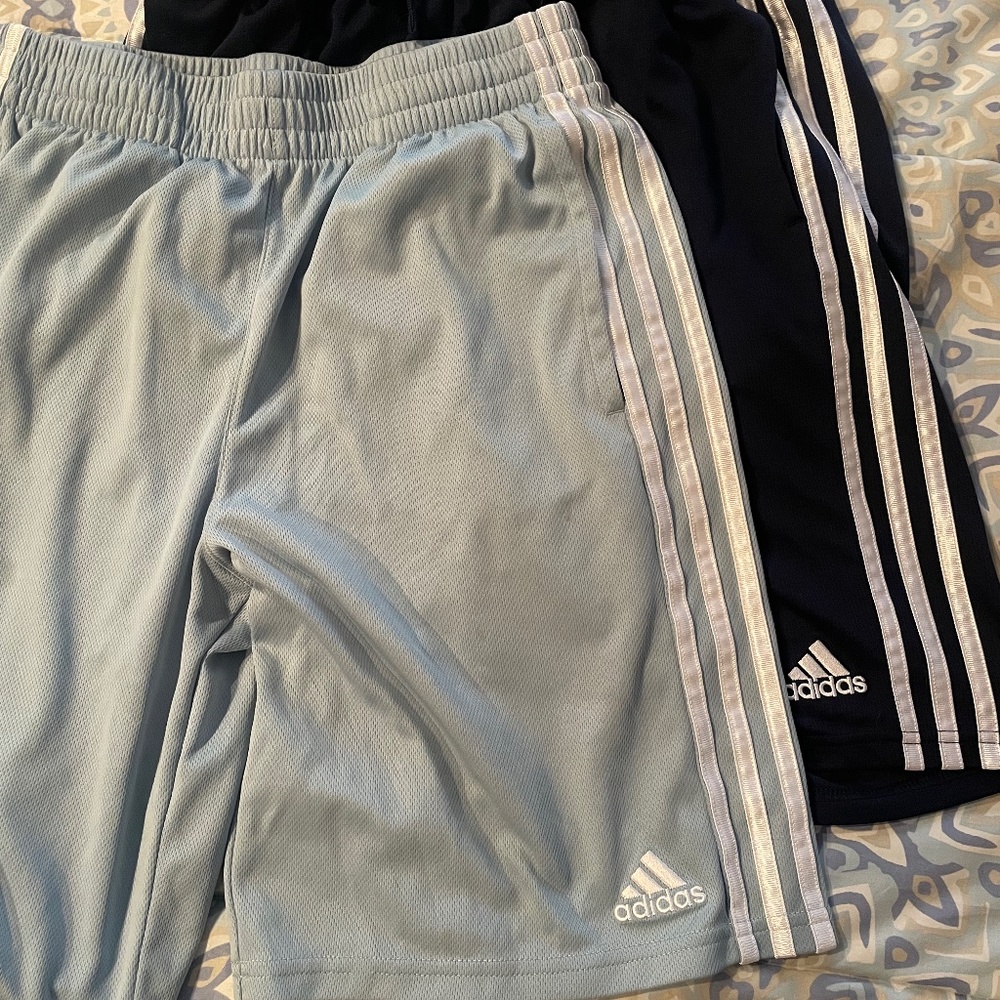 2 Boys Addidas Basketball Shorts